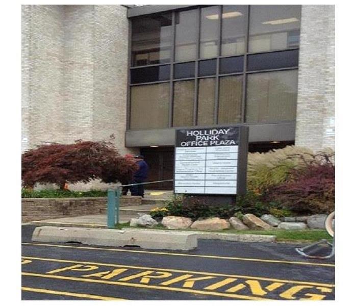 The front of an office building in Westland that our SERVPRO janitorial staff cleans daily
